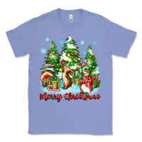 Colony Blue merry christmas rabbits Classic Tee - Zillion Design Studio