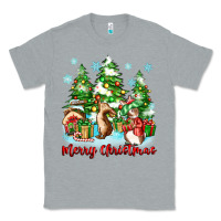 Heather Grey merry christmas rabbits Classic Tee - Zillion Design Studio