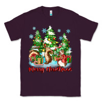 Plum merry christmas rabbits Classic Tee - Zillion Design Studio