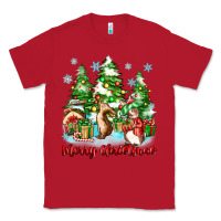 Red merry christmas rabbits Classic Tee - Zillion Design Studio