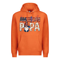 Carrot american papa with gnome Premium Hoodie - NancyCooperArtShop