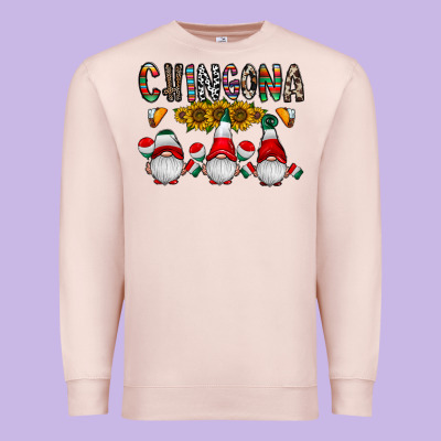 Chingona Premium Sweatshirt Designed By Cowhidedigitalart