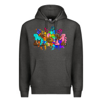 Charcoal Heather pride lesbian gay mom sunflower Premium Hoodie - AdoDesignShop