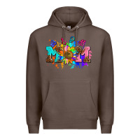 Coffee pride lesbian gay mom sunflower Premium Hoodie - AdoDesignShop
