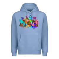 Colony Blue pride lesbian gay mom sunflower Premium Hoodie - AdoDesignShop
