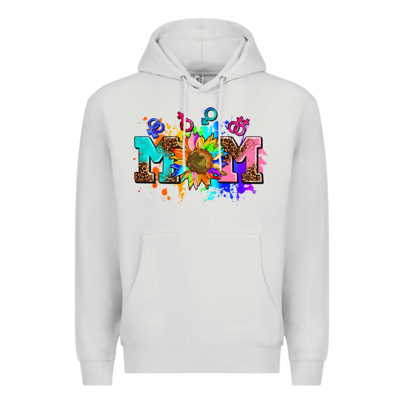 Pride Lesbian Gay Mom Sunflower Premium Hoodie by AdoDesignShop | Teevron