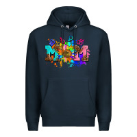 Navy pride lesbian gay mom sunflower Premium Hoodie - AdoDesignShop