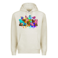 Oatmeal Heather pride lesbian gay mom sunflower Premium Hoodie - AdoDesignShop