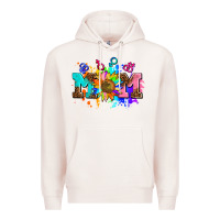 Pale Pink pride lesbian gay mom sunflower Premium Hoodie - AdoDesignShop