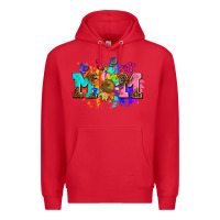 Red pride lesbian gay mom sunflower Premium Hoodie - AdoDesignShop
