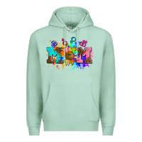 Seafoam pride lesbian gay mom sunflower Premium Hoodie - AdoDesignShop