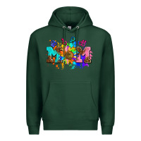 Sports Green pride lesbian gay mom sunflower Premium Hoodie - AdoDesignShop