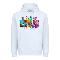 White pride lesbian gay mom sunflower Premium Hoodie - AdoDesignShop