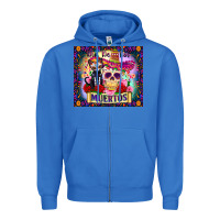 True Royal dia de los muertos Zipper Hoodie - Zillion Design Studio