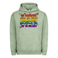 Pigment Oil Green be careful when you follow the masses sometimes th Urban Hoodie - MaliasSmallBusiness