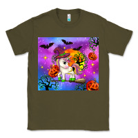 Army Green halloween unicorn Classic Tee - Zillion Design Studio
