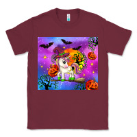 Burgundy halloween unicorn Classic Tee - Zillion Design Studio