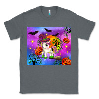 Charcoal Heather halloween unicorn Classic Tee - Zillion Design Studio