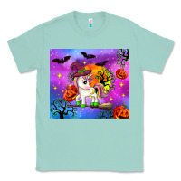 Seafoam halloween unicorn Classic Tee - Zillion Design Studio