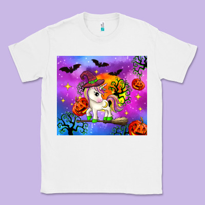 Halloween Unicorn Classic Tee Designed By Zillion Design Studio