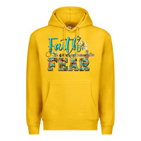 Lemon faith over fear with cross Premium Hoodie - BarkalooDesign