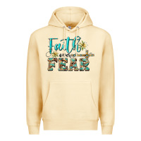 Pina Colada faith over fear with cross Premium Hoodie - BarkalooDesign