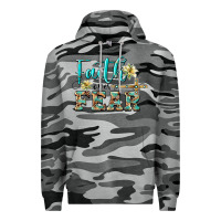Slate Camo faith over fear with cross Premium Hoodie - BarkalooDesign