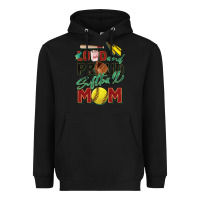 Black loud and proud softball mom Heavyweight Hoodie - Zillion Design Studio