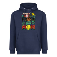 Navy loud and proud softball mom Heavyweight Hoodie - Zillion Design Studio