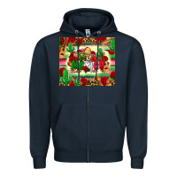 Navy viva mexico Zipper Hoodie - Zillion Design Studio