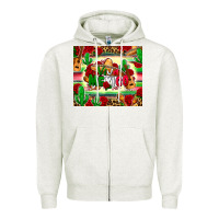 Oatmeal Heather viva mexico Zipper Hoodie - Zillion Design Studio