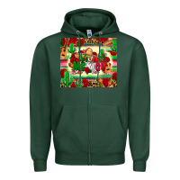 Sports Green viva mexico Zipper Hoodie - Zillion Design Studio