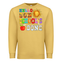 Antique Gold hello sun schools done Premium Sweatshirt - HRA Design Shop