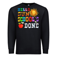 Black hello sun schools done Premium Sweatshirt - HRA Design Shop