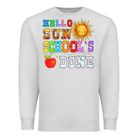 Dove Grey hello sun schools done Premium Sweatshirt - HRA Design Shop