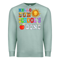 Seafoam hello sun schools done Premium Sweatshirt - HRA Design Shop