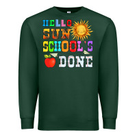 Sports Green hello sun schools done Premium Sweatshirt - HRA Design Shop