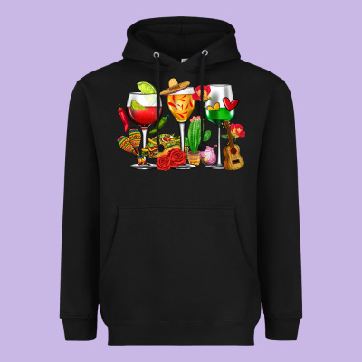 Mexico Wine Glasses Cups Heavyweight Hoodie Designed By Cts Tumbler Store