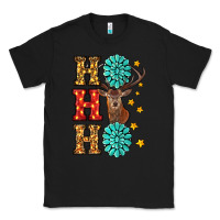 Black Gemstone And Reindeer Christmas Ho Ho Ho Classic Tee - RanaPortraitStore