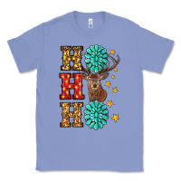 Colony Blue Gemstone And Reindeer Christmas Ho Ho Ho Classic Tee - RanaPortraitStore