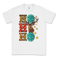White Gemstone And Reindeer Christmas Ho Ho Ho Classic Tee - RanaPortraitStore