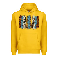 Lemon tool leather leopard cowhide backround Premium Hoodie - RanaPortraitStore