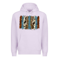 Lilac tool leather leopard cowhide backround Premium Hoodie - RanaPortraitStore