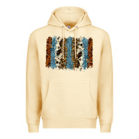 Pina Colada tool leather leopard cowhide backround Premium Hoodie - RanaPortraitStore
