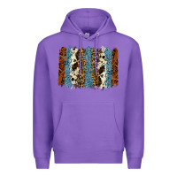 Purple tool leather leopard cowhide backround Premium Hoodie - RanaPortraitStore