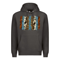 Smoke tool leather leopard cowhide backround Premium Hoodie - RanaPortraitStore