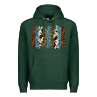 Sports Green tool leather leopard cowhide backround Premium Hoodie - RanaPortraitStore