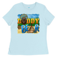 Baby Blue daddy bear native Ladies Tee - BarkalooDesign