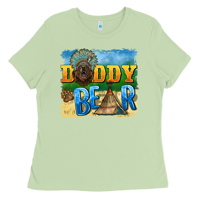 Daddy Bear Native Ladies Tee by BarkalooDesign | Teevron