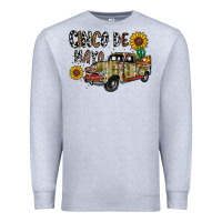 Heather Grey cinco de mayo truck Premium Sweatshirt - CowhideDigitalArt